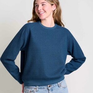 Toad & co waffle sweater L